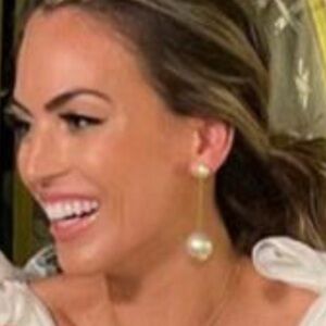 Salvatore Ferragamo Dangling Disco Ball Earrings Gray